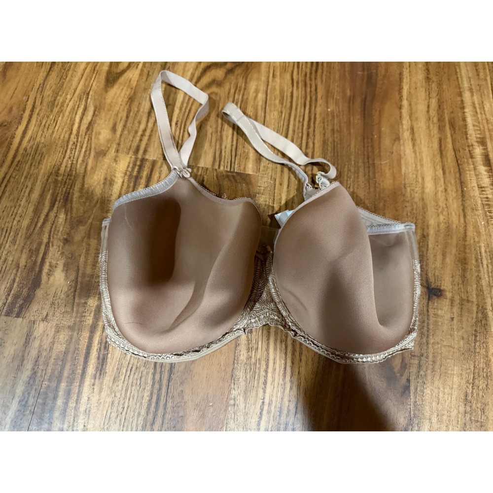Lingerie Womens Panache Full Coverage Underwire Bra 32D Tan Gold
